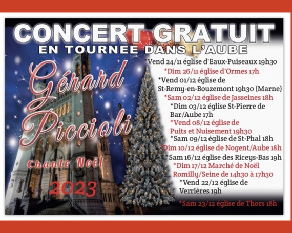 Gérard Piccioli, Pépite Aubassadeurs en tournée de Noël