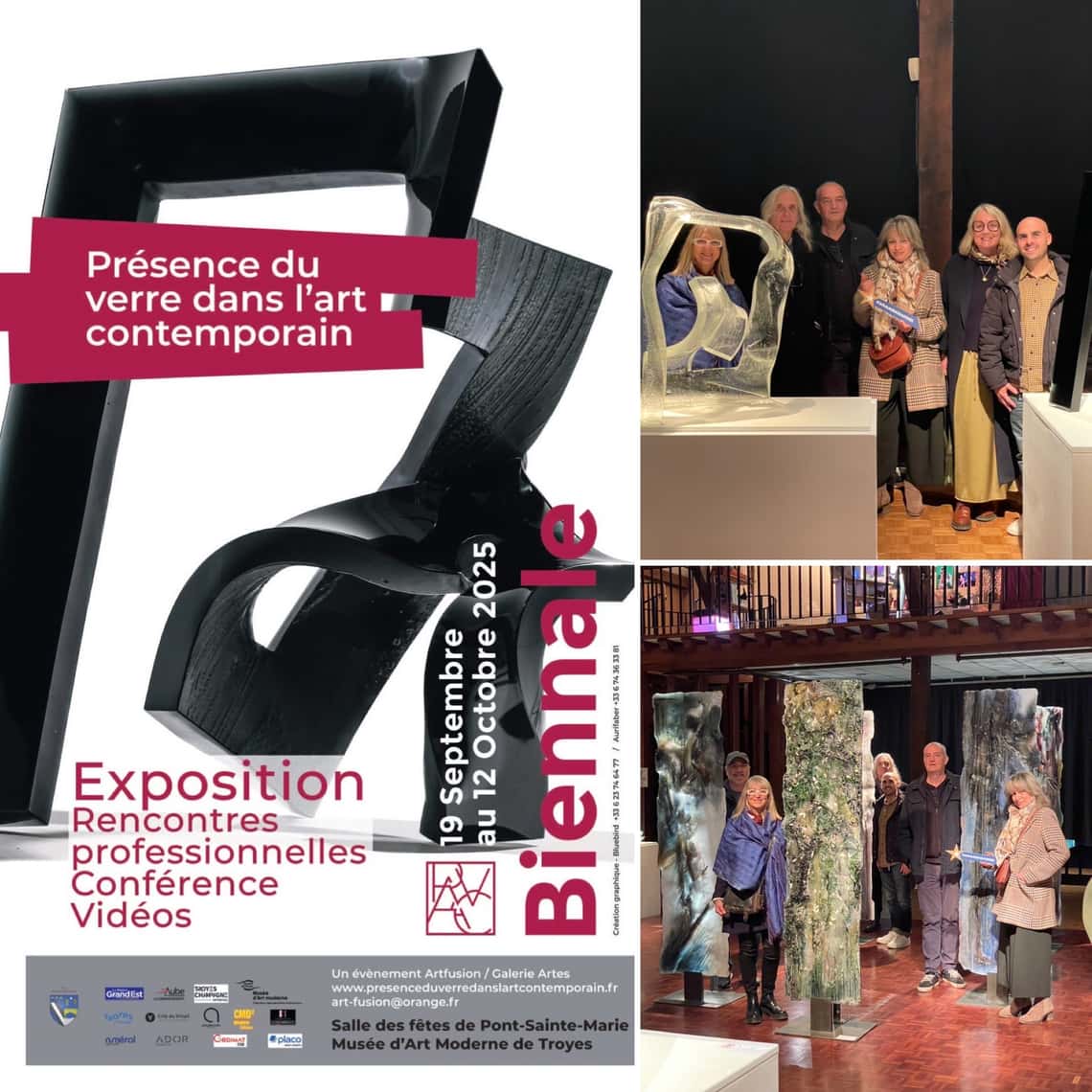 Visite à Biennale Présence du verre dans l'art contemporain.