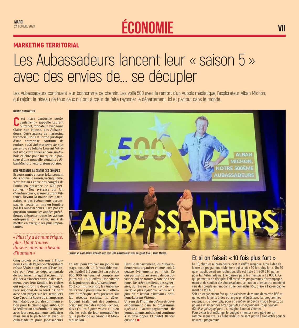 Les Aubassadeurs lancent leur saison 5 avec des envies de... se décupler