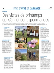 Des visites de printemps qui s'annoncent gourmandes.