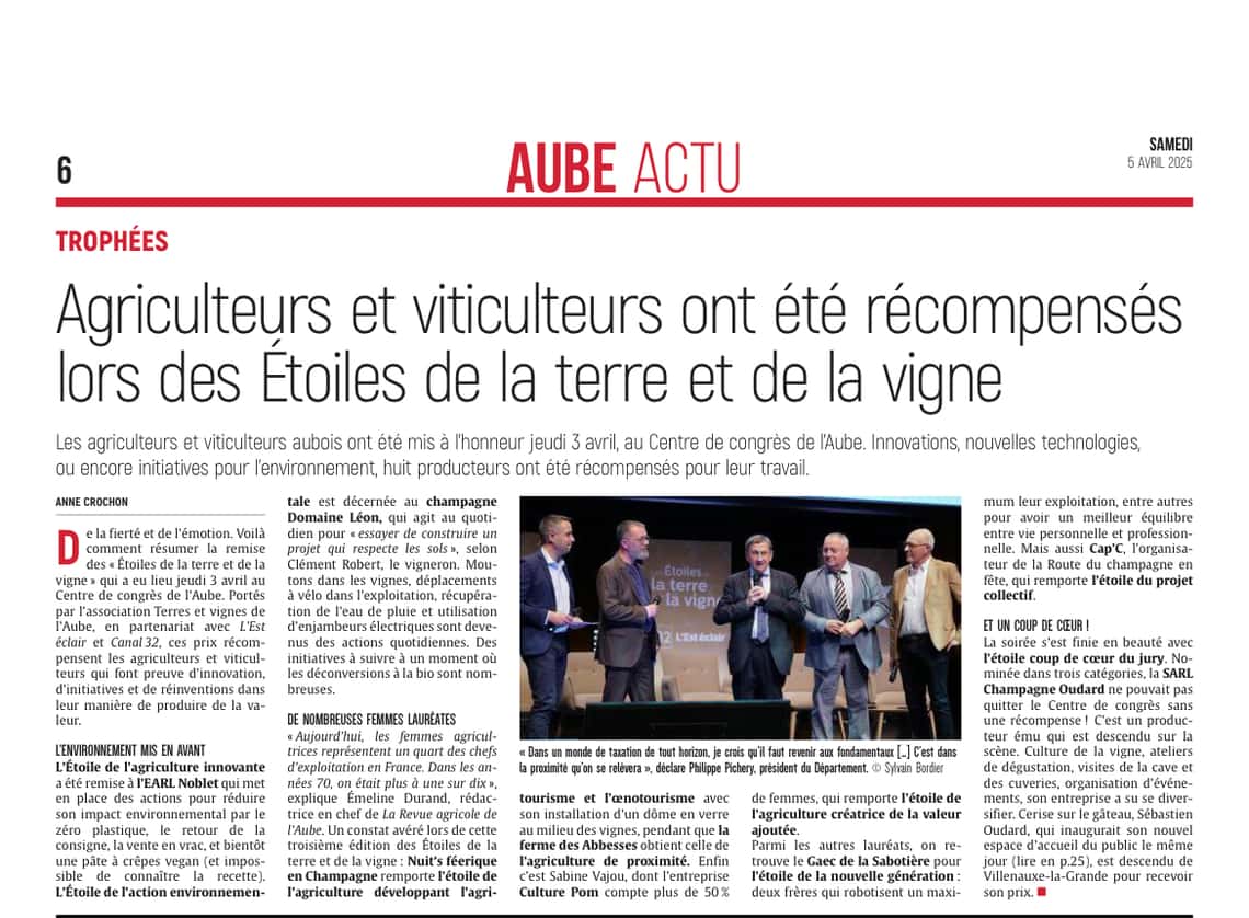 Agriculteurs et viticulteurs ont été récompensés !