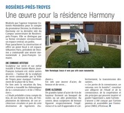 Une oeuvre pour la résidence Harmony à Rosières-près-Troyes.
