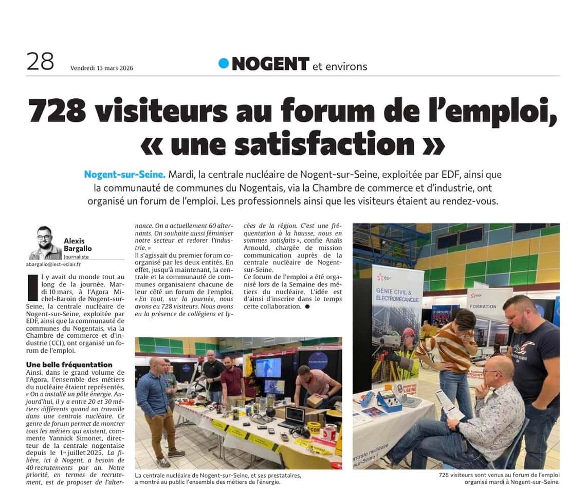728 visiteurs au forum de l’emploi à Nogent-sur-Seine