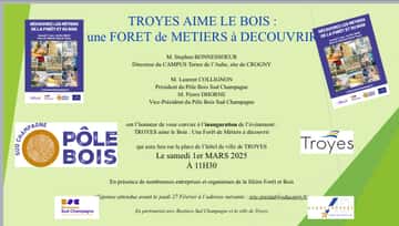 Troyes aime le bois : une Forêt de Métiers à découvrir