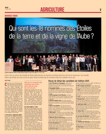 Qui sont les 18 nominés des Étoiles de la terre et de la vigne de l’Aube ?