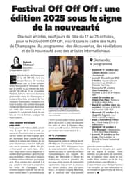 Festival Off Off Off : une édition 2025 sous le signe de la nouveauté