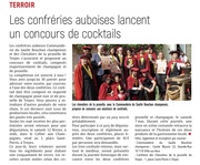 Les Confréries auboises lancent un concours de cocktails.