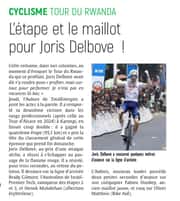 Cyclisme : l’étape et le maillot pour Joris Delbove