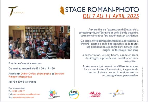 Les stages roman-photo au Tournefou à Palis