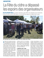 La fête du cidre a dépassé les espoirs des organisateurs !