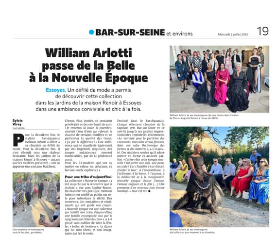 William Arlotti passe de la Belle Époque à la Nouvelle époque !
