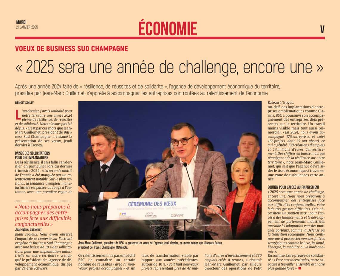 « 2025 sera une année de challenge, encore une »