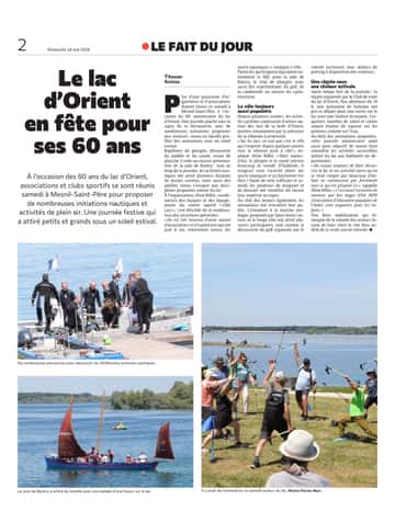 Le lac d’Orient en fête ce samedi pour ses 60 ans dans l’Aube