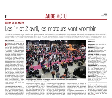 Les 1er et 2 avril, les moteurs vont vrombir au Salon de la moto de Troyes