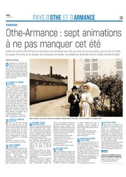 Sept animations à ne pas manquer cet été en Othe et Armance