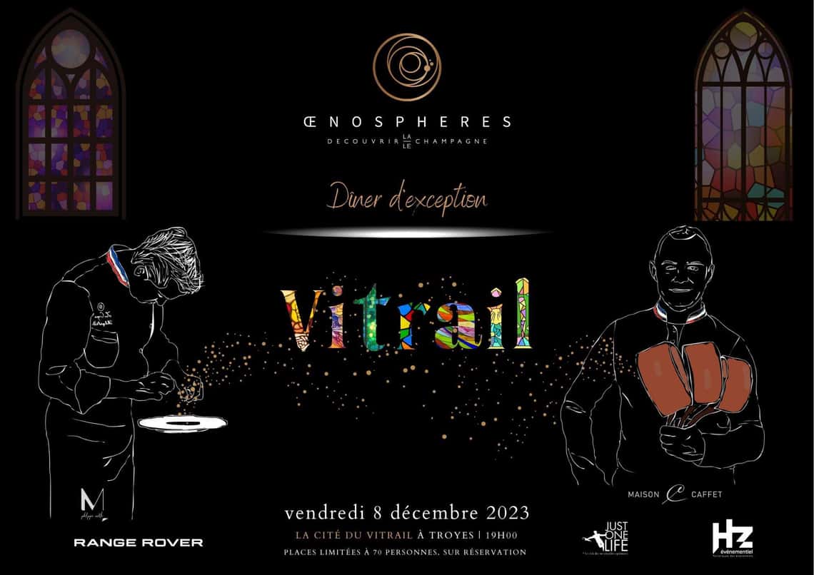 Un dîner d'exception à La Cité du Vitrail by Oenosphères.