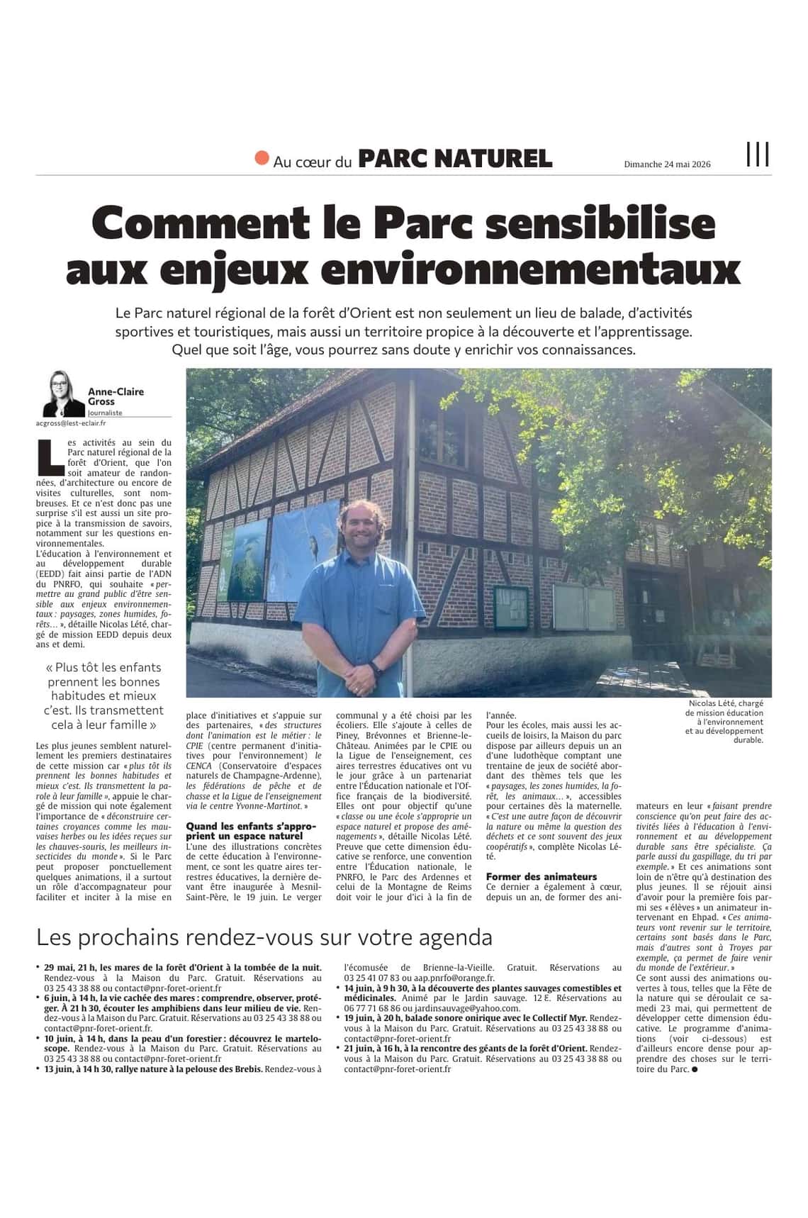 Comment le Parc sensibilise aux enjeux environnementaux ?