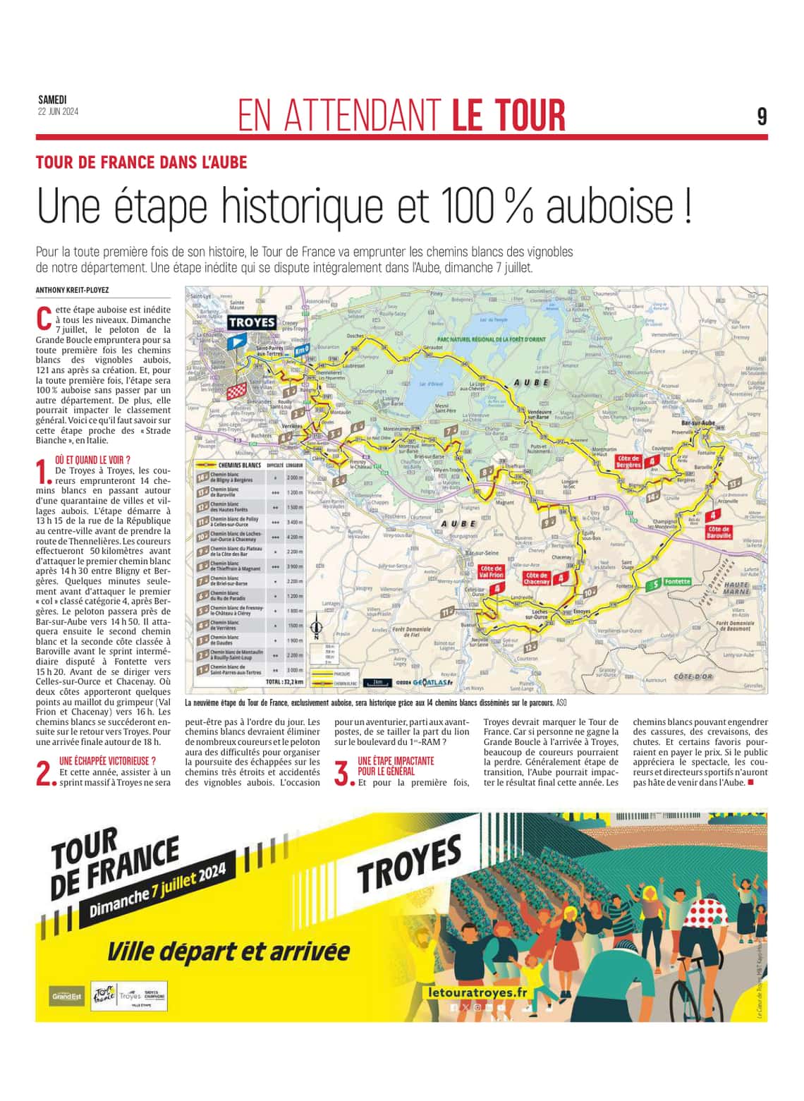 Tour de France : Troyes, une étape historique et 100 % auboise !