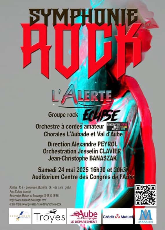 Concert évènement Symphonie Rock & Harmonie de l'Alerte.