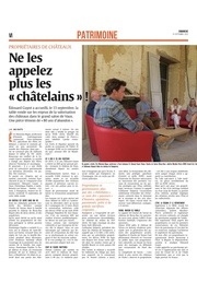 Aube : ne les appelez plus les « châtelains »