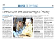 L’actrice Sylvie Testud en tournage à Saint-André-les-Vergers
