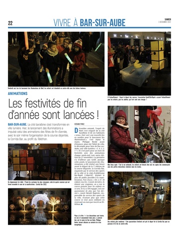Bar-sur-Aube : les festivités de fin d’année sont bien lancées !