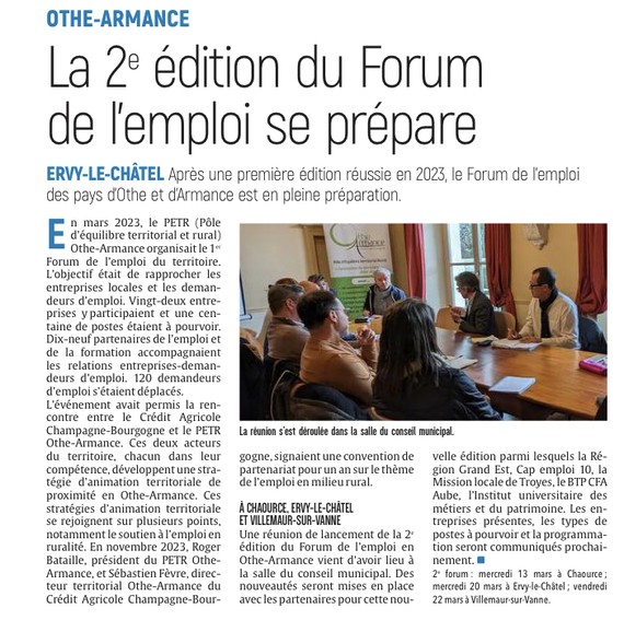 La 2e édition du Forum de l'emploi se prépare