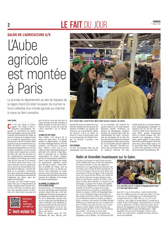 L’Aube à la fête au Salon de l’agriculture à Paris