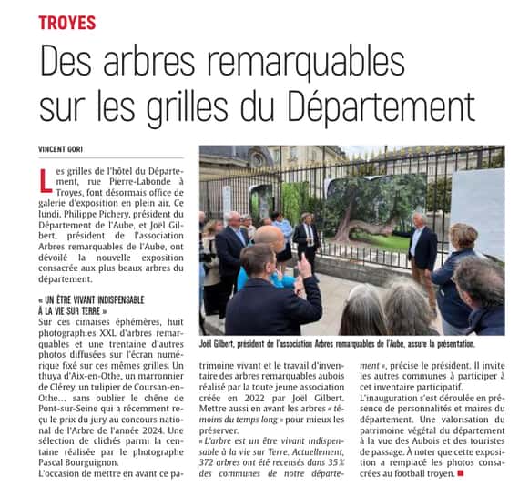 Une exposition photos d’arbres remarquables !