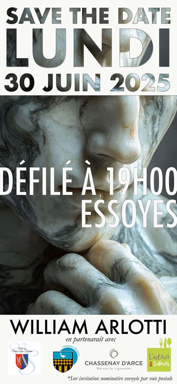 Défilé évènement de William Arlotti à Essoyes