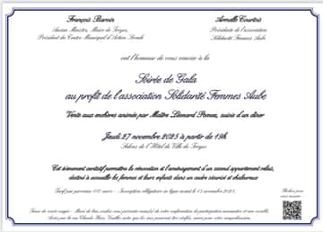 Soirée prestige et caritative pour Solidarité Femmes Aube