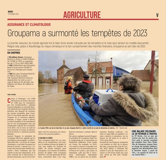 Groupama a surmonté les tempêtes de 2023