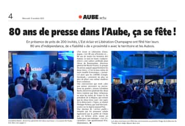80 ans de presse dans l'Aube, ça se fête !