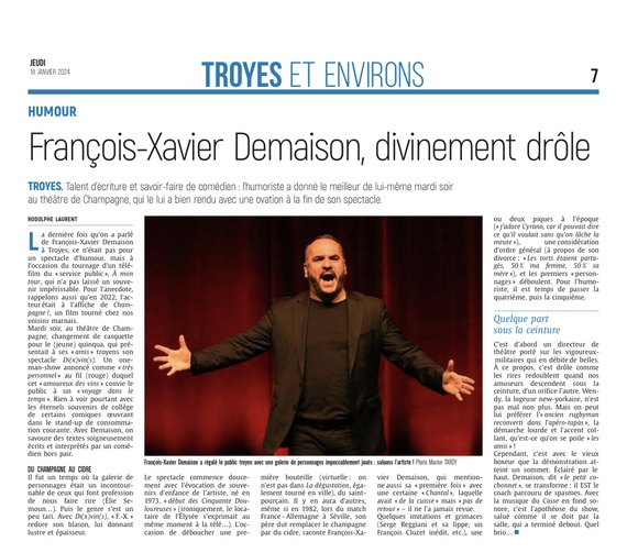 François-Xavier Demaison était « divinement » drôle