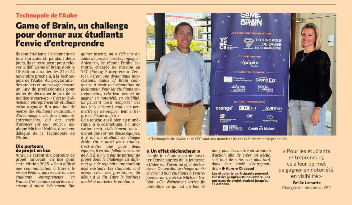 Game of Brain, un challenge pour donner aux étudiants l’envie d’entreprendre