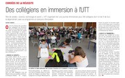 Des collégiens en immersion à l'UTT