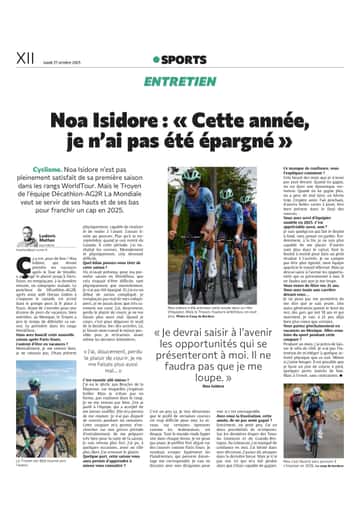 Noa Isidore : « Cette année, je n’ai pas été épargné »