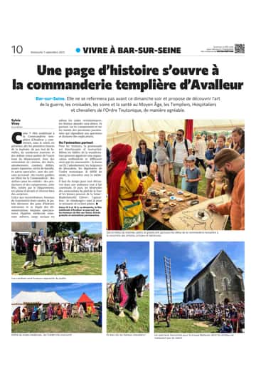 Une page d'histoire s'ouvre à la commanderie templière d'Avalleur.