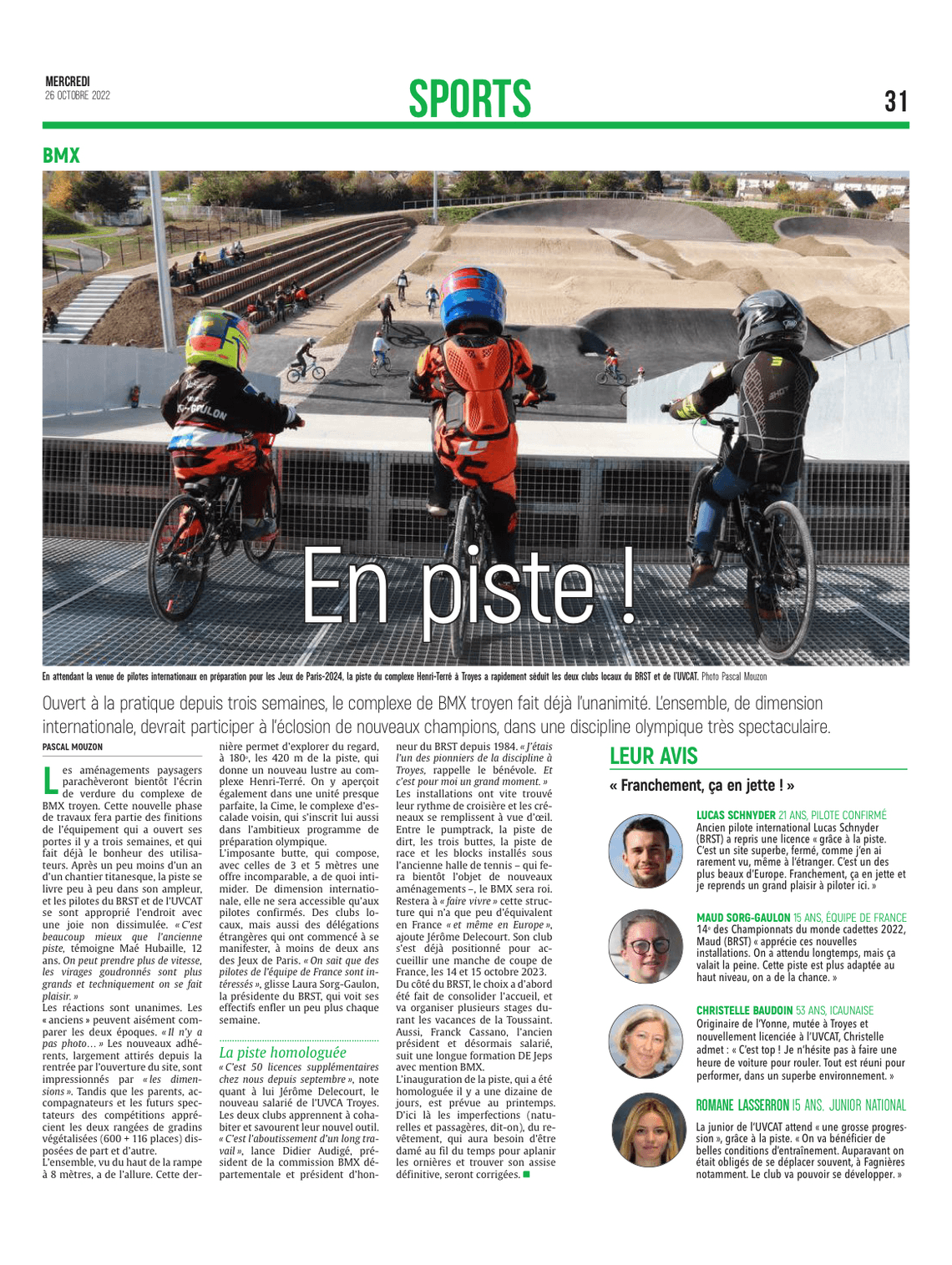 En piste !