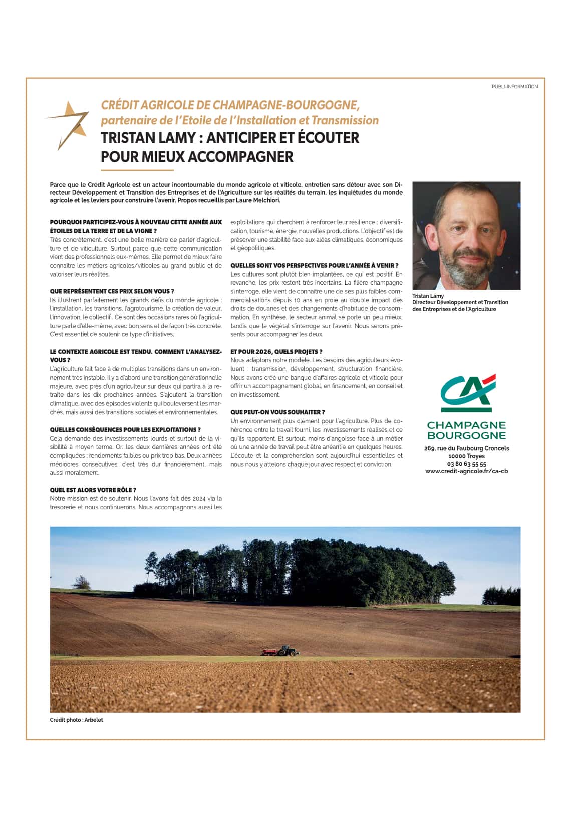 Supplément spécial « Les étoiles de la Terre et de la Vigne »