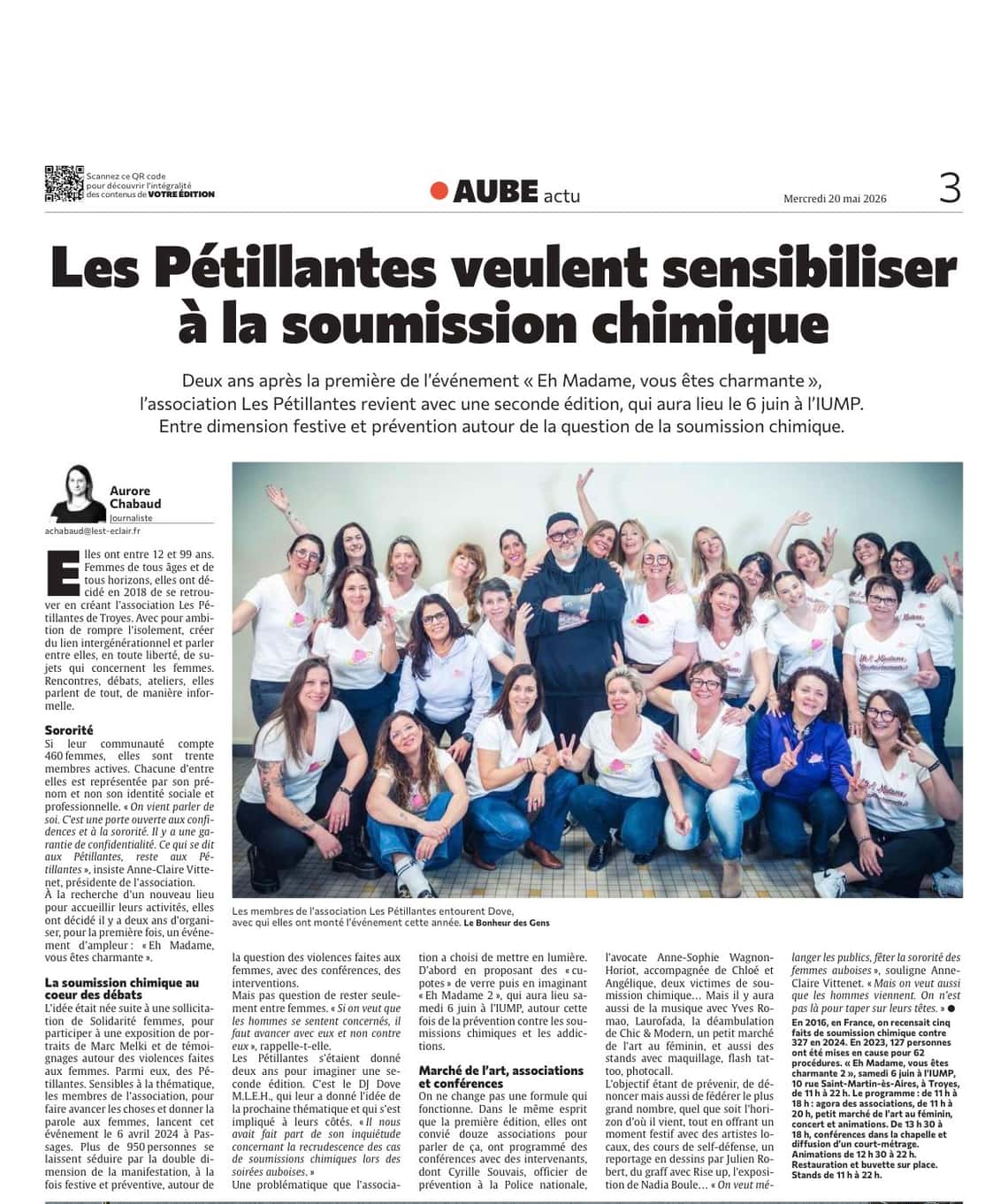 Les Pétillantes veulent sensibiliser à la soumission chimique !