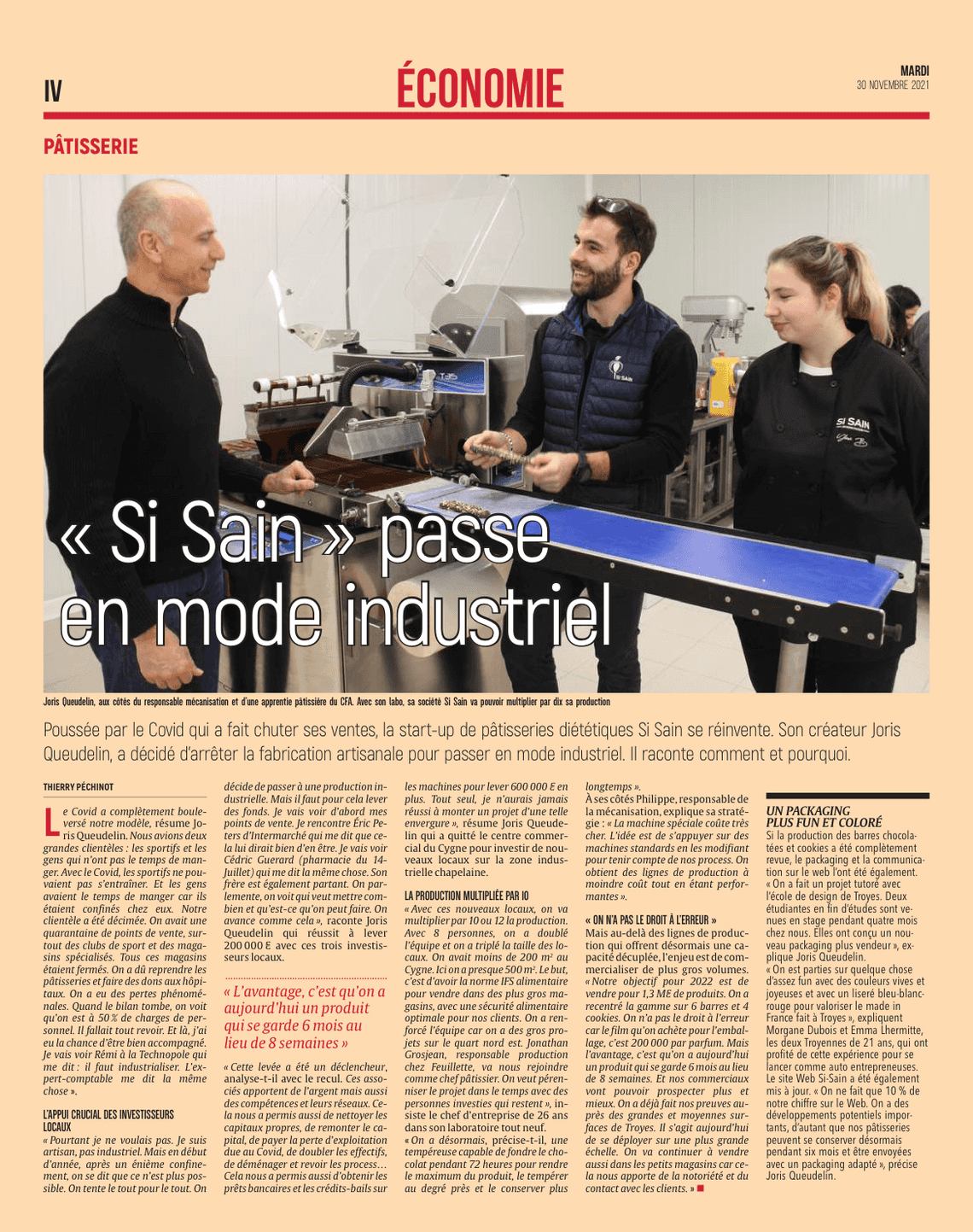 Si Sain passe en mode industriel.