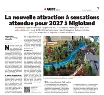 « Supersonic 1887 » : la nouvelle attraction à sensations attendue à Nigloland