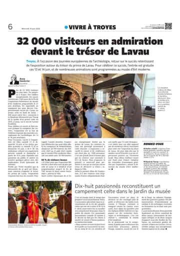 Entrées gratuites pour l’exposition sur le trésor du prince de Lavau ce week-end
