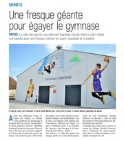 Une fresque géante pour égayer le gymnase de Payns.