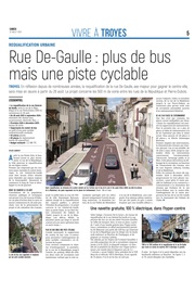 Rue De-Gaulle : plus de bus mais une piste cyclable.