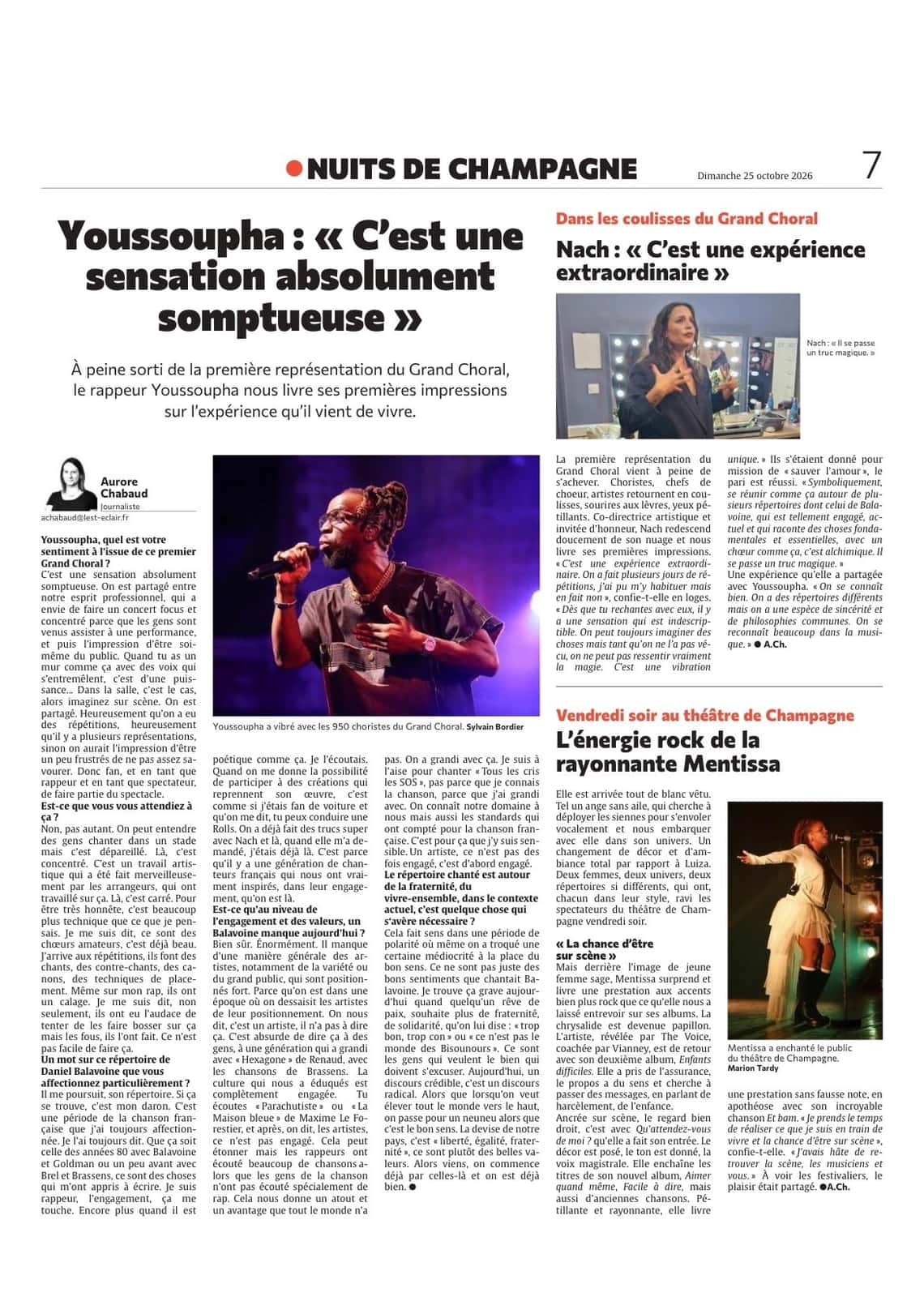 Youssoupha: « C'est une sensation absolument somptueuse »