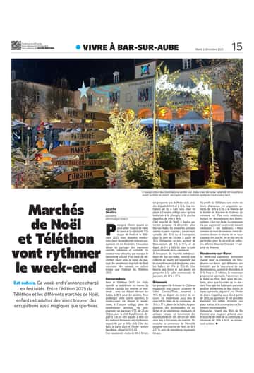 Marché de Noël et Téléthon : un week-end riche en animations