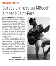 Soirées animées au MBeach à Mesnil-Saint-Père ce week-end !