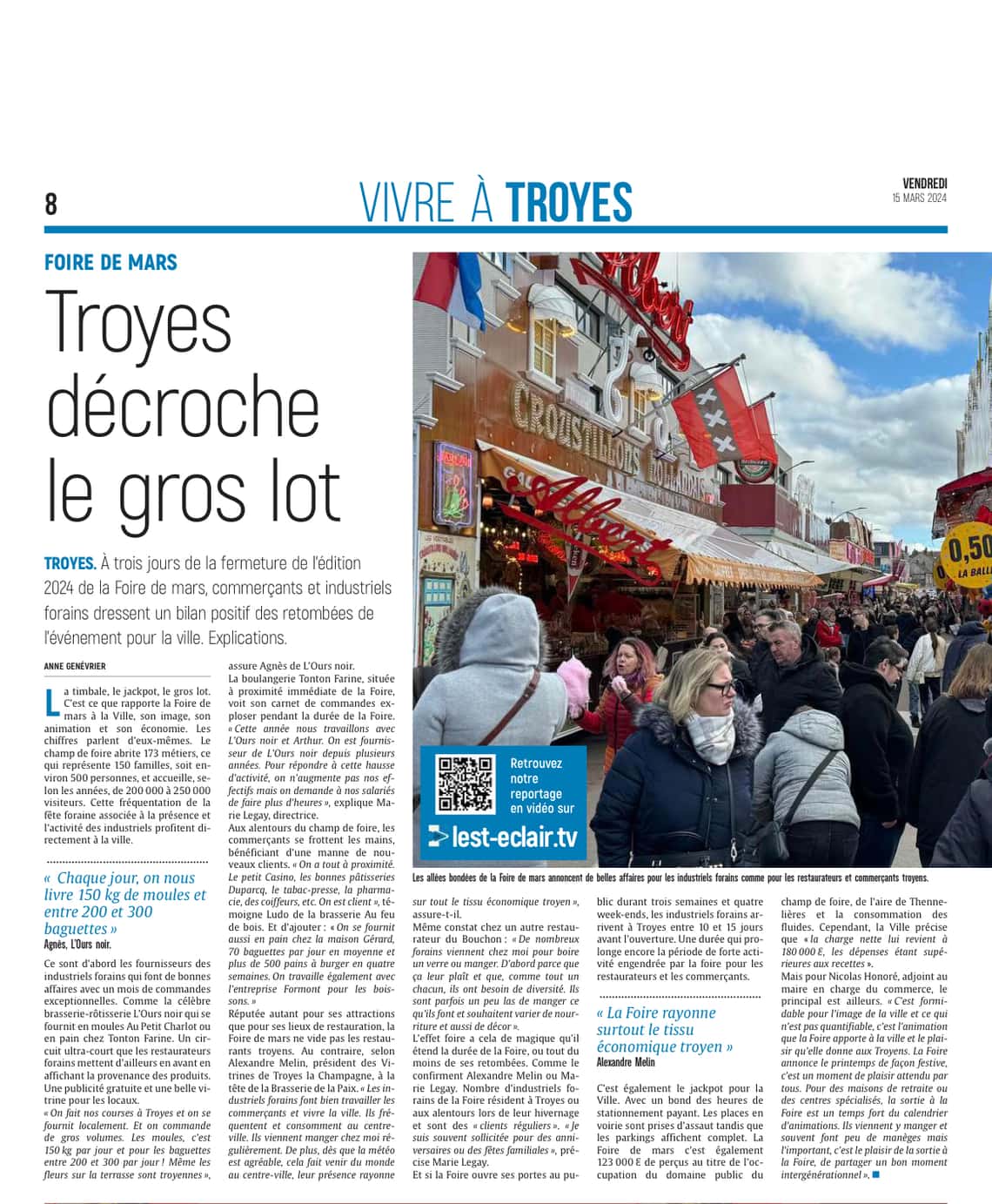 Troyes décroche le gros lot avec la Foire de mars